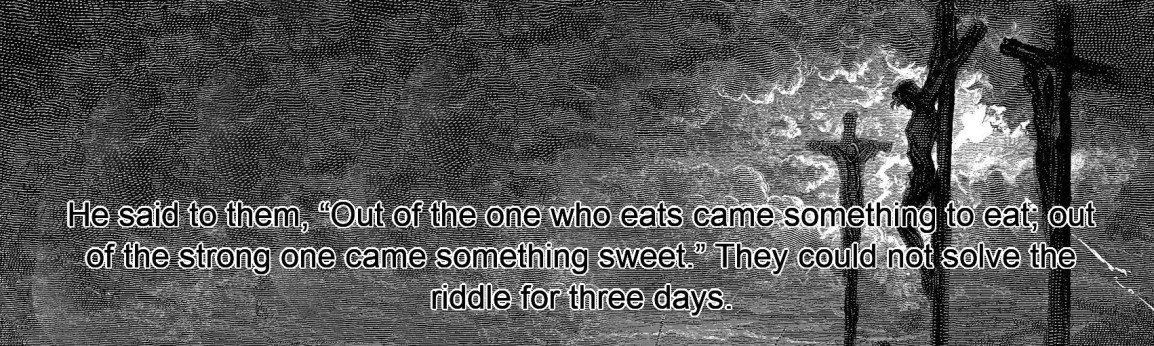 Out of The Strong Came Something&nbsp;Sweet